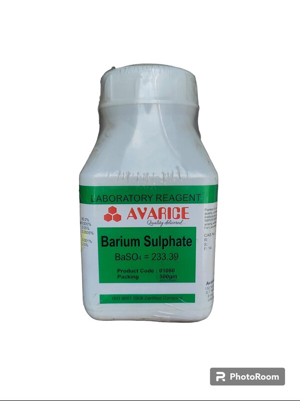 Barium Sulphate LR 500 GM MAKE AVARICE