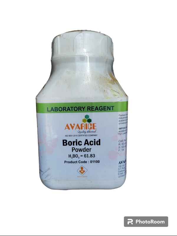 AVARICE Boric Acid LR 500GM CAS NO 10043-35-3