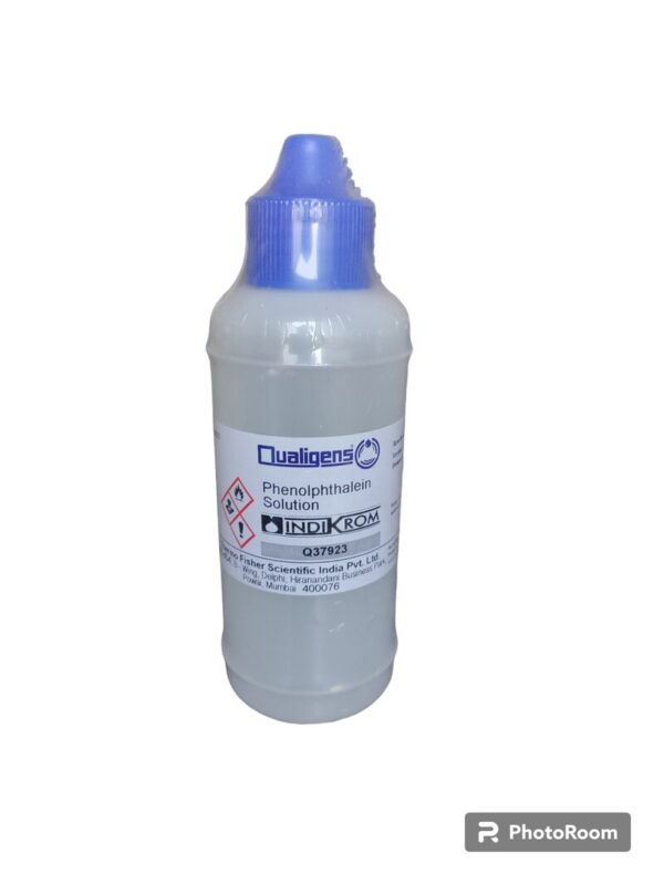 QUALIGENS Phenolphthalein Indicator Sulution 125 ML CAS 77-09-8