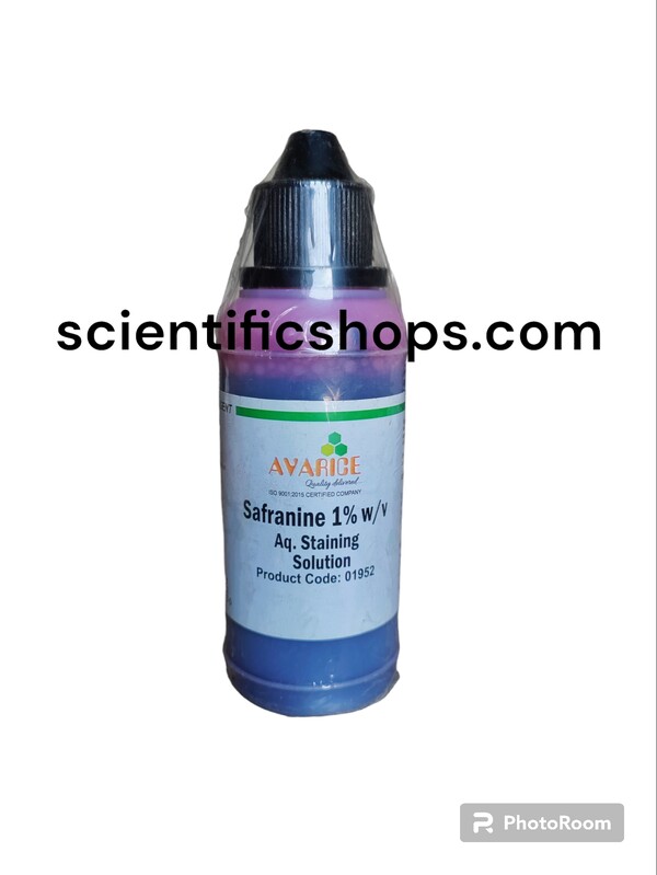 Safranine Staining solution 125 ML MAKE AVARICE