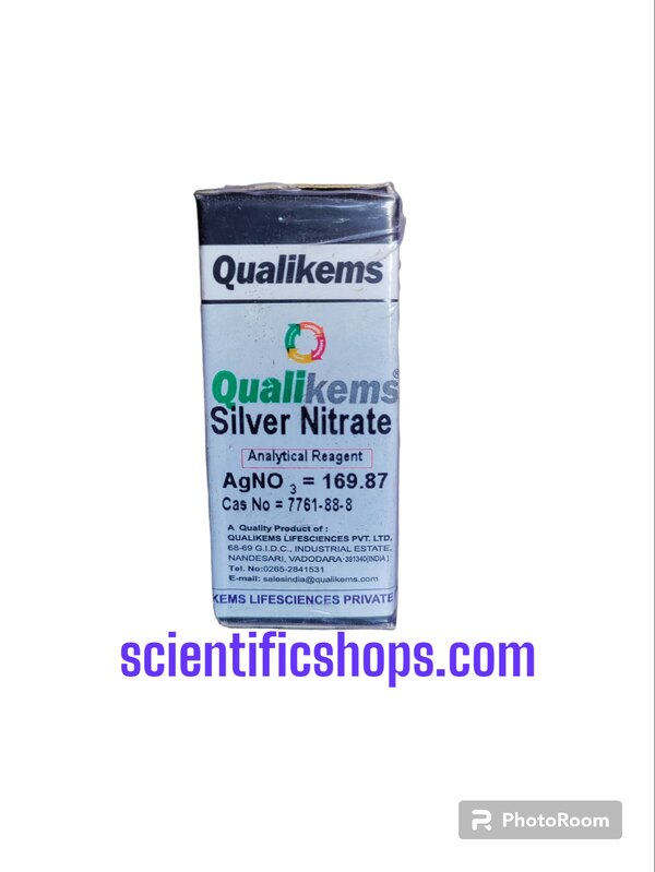 QUALIKEMS Silver Nitrate 10 GM CAS 7761-88-8