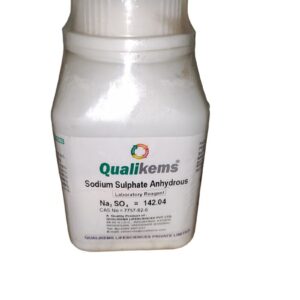 7757-82-6 Sodium Sulphate Anhydrous 500gm (Sodium Sulphate Dried) Assay (after drying) 99.0% QUALIKEMS