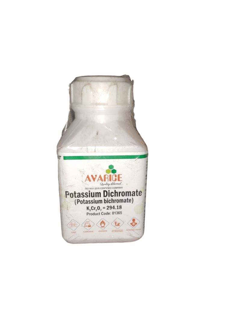 AVARICE Potassium Dichromate 500gm Assay (iodometric) 99.5% CAS NO 7778-50-9