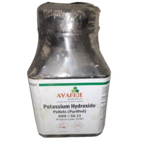 AVARICE Potassium Hydroxide Pellets 500gm Assay (Acidimetric) 85.0% CAS NO 1310-58-3