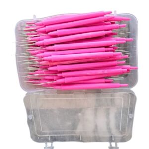 Dissecting Needle Pointed Plastic Handle Heavy (Pack Of 100pc)