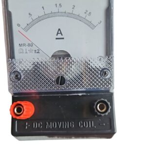 Ammeter EDM-80 Desk Stand Analog 0-3 A | Moving Coil Ampere Meter | Meter For Educational purpose | Black