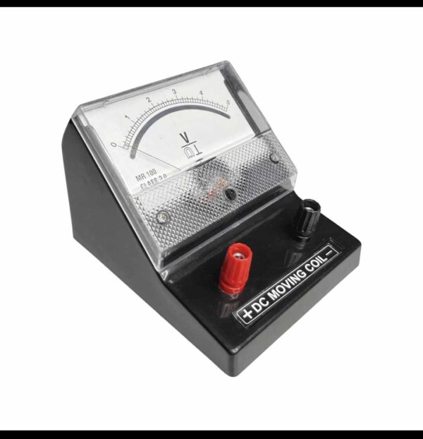 VOLTMETER EDM-80 Desk Stand Analog 0-3V DC Voltmeter BLACK For Laboratory