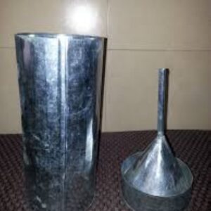 Rain Gauge Apparatus (G.I. Sheet) Non Rusting Metal Vessel with Plastic Cylinder
