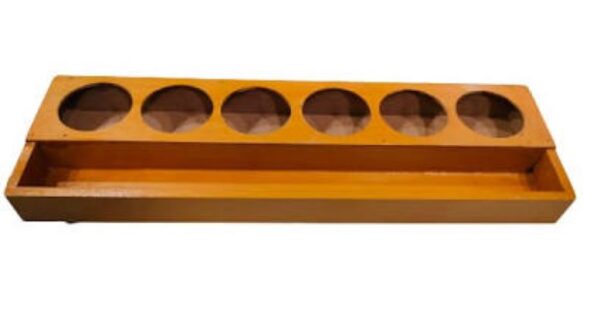 Staining Rack 6 Hole Wooden