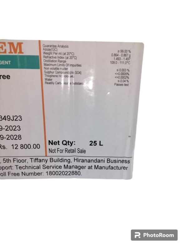 RANKEM Toluene 25 LTR - Image 3
