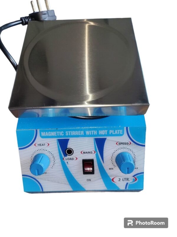 Magnetic Stirrer With Hot Plate 2 LTR , 150 Watts