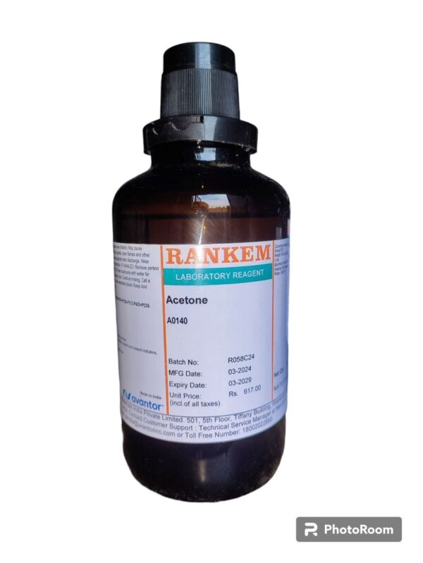 RANKEM Acetone 500 ml 99% CAS NO 67-64-1