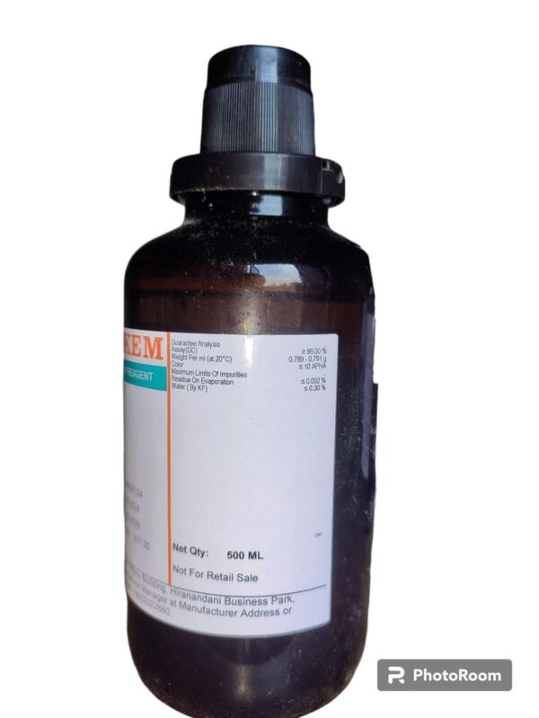 RANKEM Acetone 500 ml 99% CAS NO 67-64-1 - Image 2