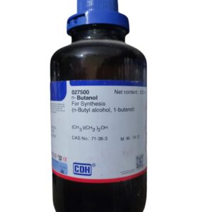 CDH n Butanol for Synthesis 500ml (n-Butyl Alcohol, 1-Butanol) Assay(G.C) 98.0% CAS NO 71-36-3