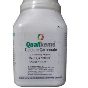 QUALIKEMS CAS 471-34-1 Calcium Carbonate Precipated 500gm Assay (Complexometric; after drying) 98.5-100.5% Meets Analytical Specification of FCC.