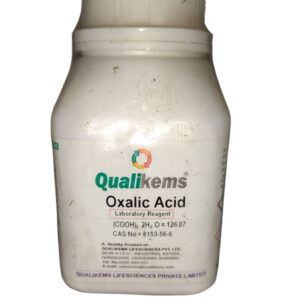 QUALIKEMS Oxalic Acid Purified 500gm (Ethanedioic acid) CAS NO 6153-56-6
