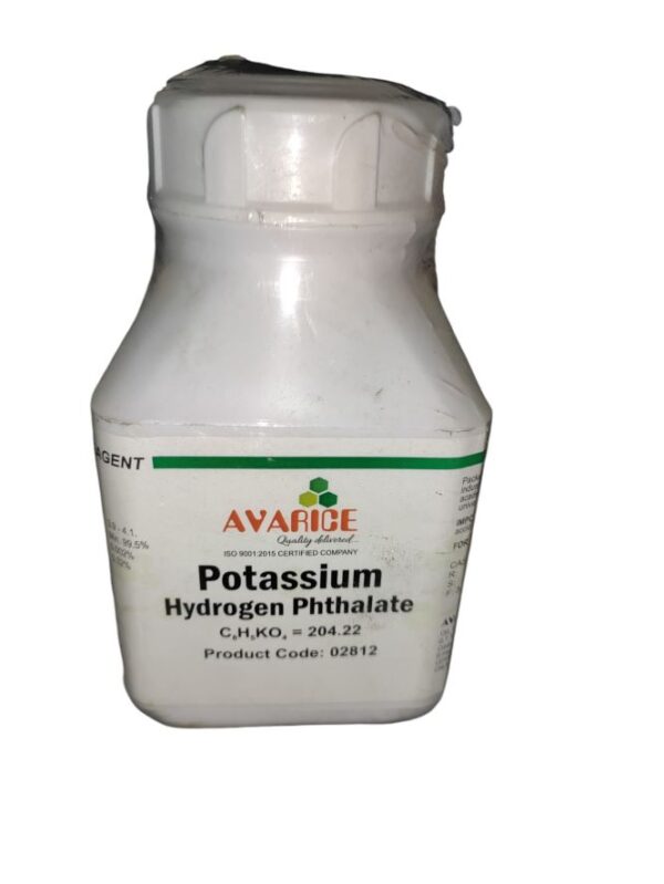AVARICE Potassium Hydrogen Phthalate 500gm Purified Assay (after drying) 99.5% CAS NO 877-24-7