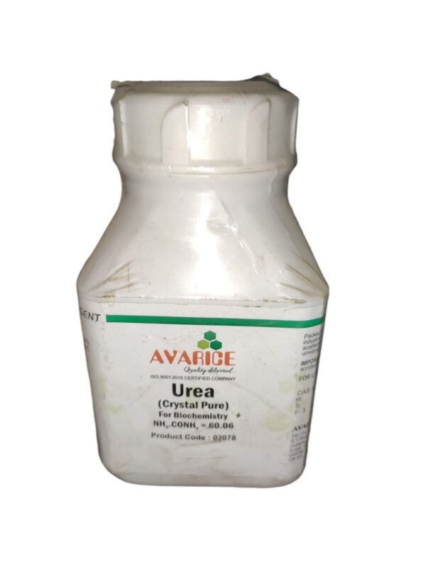 AVARICE Urea Cryst. Pure 500gm for Biochemistry Assay (Kjeldahl) 99.0% CAS NO 57-13-6