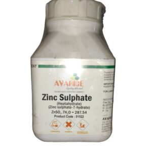 AVARICE Zinc Sulphate Heptahydrate Purified 500gm (Zinc sulphate-7-hydrate) Assay (Complexometric) 99.0% CAS NO 7446-20-0