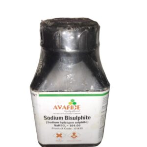 AVARICE Sodium Bisulphite 500gm Assay (Iodometry) 58.5-67.4% CAS NO  7631-90-5