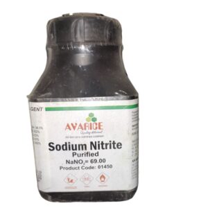 AVARICE Sodium Nitrite Purified 500gm Assay (ex NO2 Oxidimetric) 98.0% CAS NO 7632-00-0