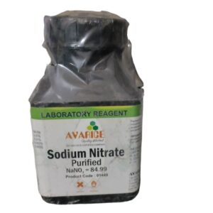 AVARICE Sodium Nitrate Purified 500gm Assay (ex NO3) 98.0% CAS NO 7631-99-4