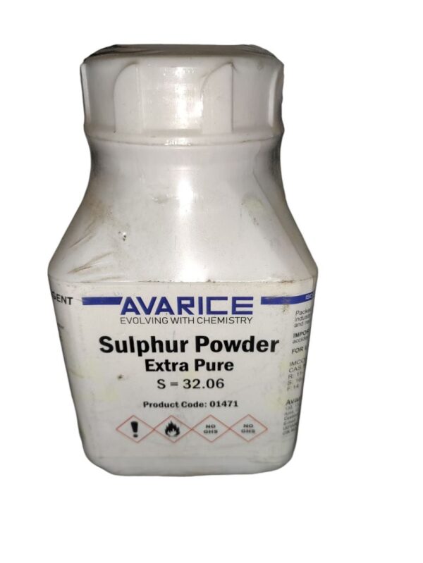 AVARICE Sulphur Powder 500gm Assay 98.0% CAS NO 7704-34-9