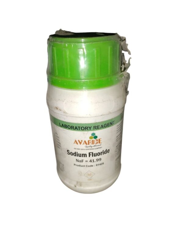 AVARICE Sodium Fluoride 100gm Assay (Non-aqueous) 97.0% CAS NO 7681-49-4