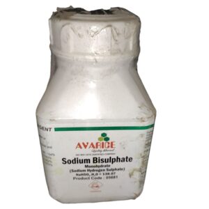 AVARICE Sodium Bisulphate Monohydrate 500gm (Sodium Hydrogen Sulphate) Assay (acidimetric) 98-104.0% CAS NO 10034-88-5