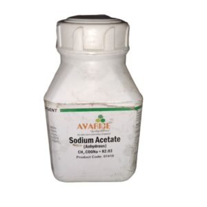 AVARICE Sodium Acetate Anhydrous 500gm Assay (Non-aqueous) 98.0% CAS NO  127-09-3