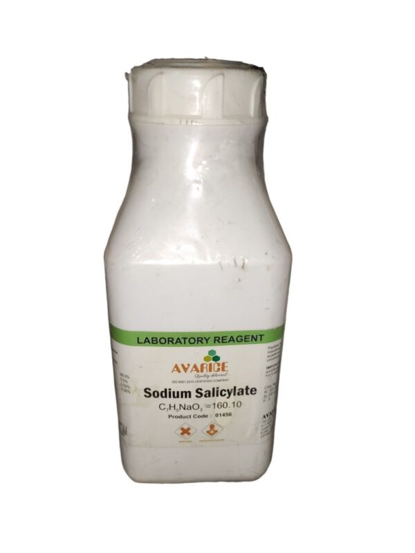 AVARICE Sodium Salicylate 500gm Assay (after drying non-aqueous) 99.0%  CAS NO 54-21-7