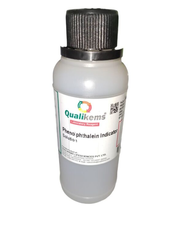 QUALIKEMS Phenolphthalein (Indicator Solution) 1% w/v 125ml CAS NO 108-95-2