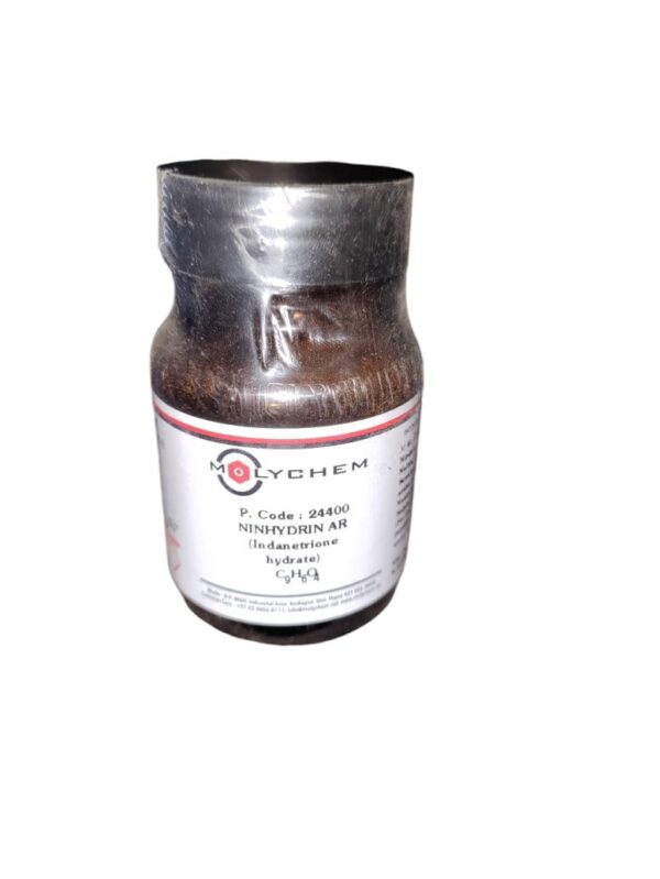 MOLYCHEM Ninhydrin AR 25gm Assay (Non-aqueous) 99.0% CAS NO 485-47-2