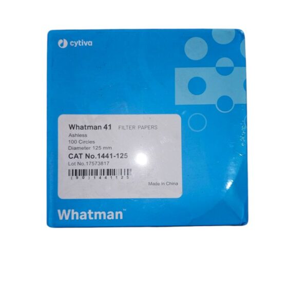 WHATMAN No 41 Filter Papers Ashless 100 Circles Diameter 125mm CAT No 1441-125