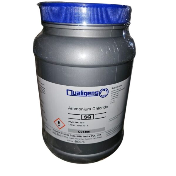 QUALIGENS Q21406 AMMONIUM CHLORIDE SQ 1 KG LR
