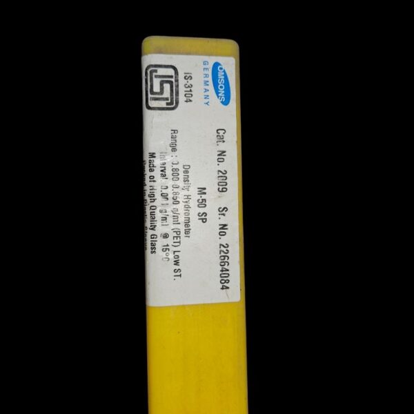 OMSONS Density Hydrometer Range 0.800 -0.850 g/ml made of high quality Glass - Image 2