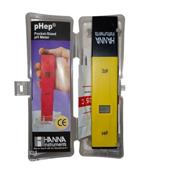 Hanna PH Meter with Precision Glass Bulb Electrode Portable Digital pH Meter Pocket Sized