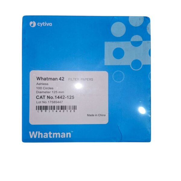 WHATMAN No 42 Filter Papers Ashless 100 Circles Diameter 125mm CAT No 1442-125