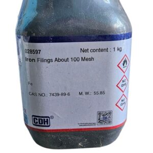 CDH Iron Filings about 100 Mesh 1 kg Fe At.W. : 55.85 (7439-89-6) Assay (Redox titration) 99.5%