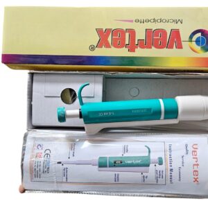 VERTEX Micropipette Volume Range 1000- 5000ul ISO Certified with Calibration Certificate & Manual