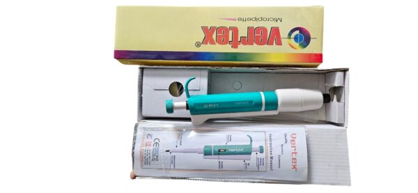 VERTEX Micropipette Volume Range 1000- 5000ul ISO Certified with Calibration Certificate & Manual