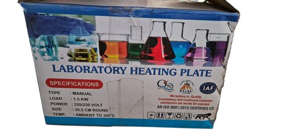 JSE Hot Plate for Laboratory 8 Inch ISO Certified Heavy Duty Material - Image 2