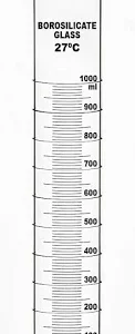 Borosilicate MEASURING CYLINDER (ROUND BASE) 1000 ML