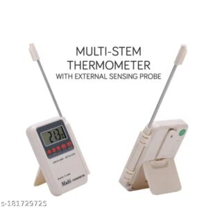 Multipurpose Digital Multi Stem Thermometer 0. 1°C Resolution with External Sensing Probe Aquarium, Fridge, Machines