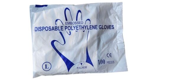 Gloves Polyplastic pack of100pc - Image 2