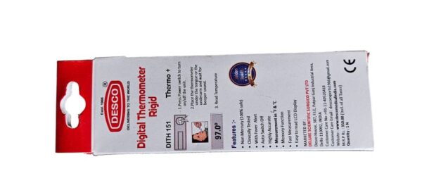 DESCO Digital Thermometer Rigid Clinically Tested - Image 2