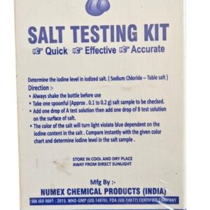Salt Testing Kit ( For Determine Iodine Level In Iodized Water )