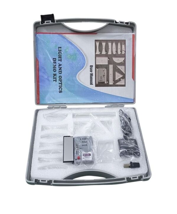 Ray Optics Kit with Laser ray Box ( Light And Optical Demo Kit ) - Image 2