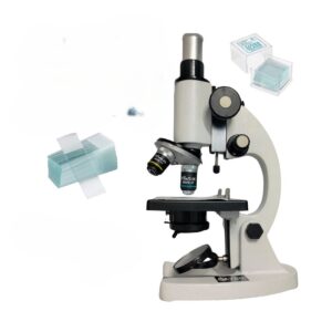 Student Microscope With Slide Box & Cover Slip