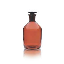 Borosilicate REAGENT BOTTLE NARROW MOUTH AMBER COLOUR I/C STOPPER 250 ML